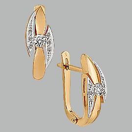 10090 Серьги (Au 585)