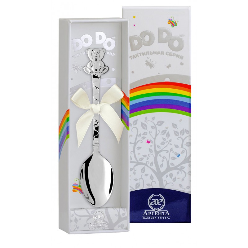 DODO Медведь+футляр Ложка (Ag 925)